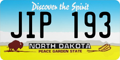 ND license plate JIP193