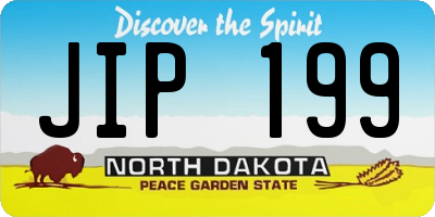 ND license plate JIP199