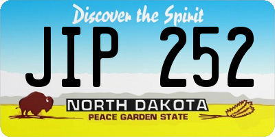 ND license plate JIP252