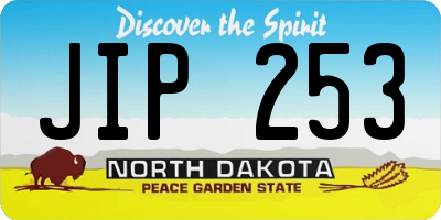 ND license plate JIP253