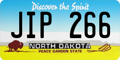 ND license plate JIP266