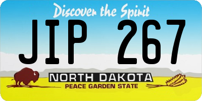 ND license plate JIP267