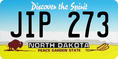 ND license plate JIP273