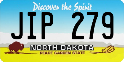 ND license plate JIP279