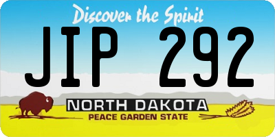ND license plate JIP292