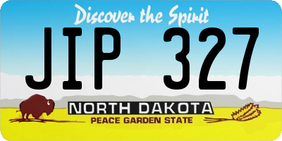 ND license plate JIP327