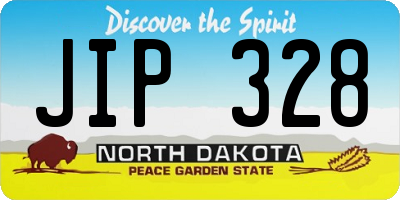 ND license plate JIP328