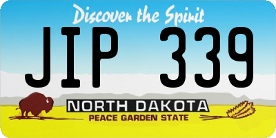 ND license plate JIP339