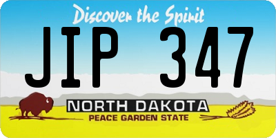 ND license plate JIP347