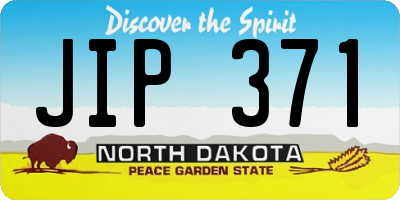 ND license plate JIP371