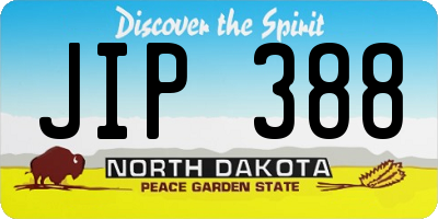ND license plate JIP388