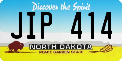 ND license plate JIP414