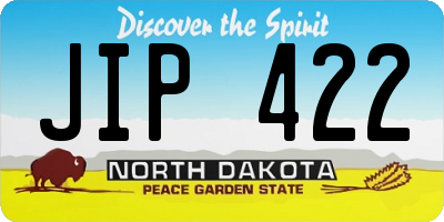 ND license plate JIP422