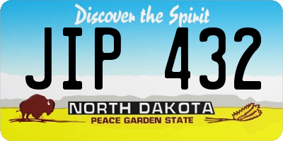 ND license plate JIP432
