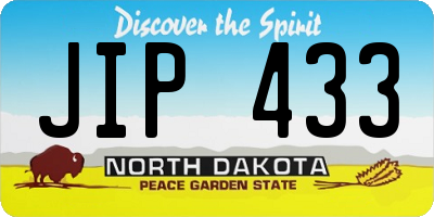 ND license plate JIP433
