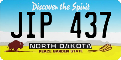 ND license plate JIP437
