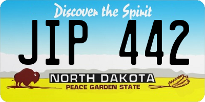 ND license plate JIP442