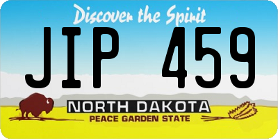 ND license plate JIP459