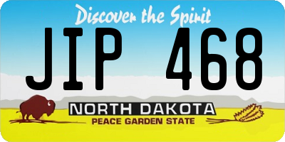 ND license plate JIP468