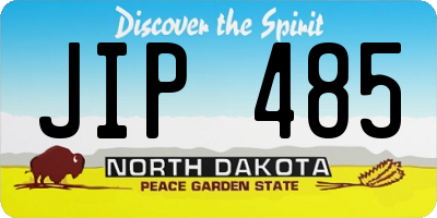 ND license plate JIP485