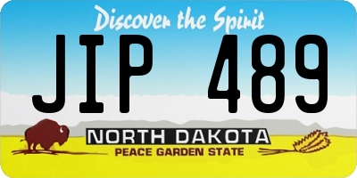 ND license plate JIP489