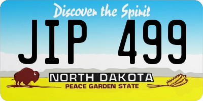 ND license plate JIP499