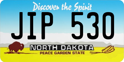 ND license plate JIP530
