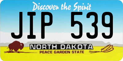 ND license plate JIP539