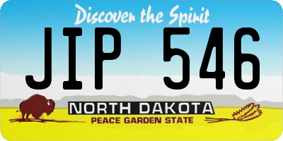 ND license plate JIP546