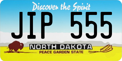 ND license plate JIP555