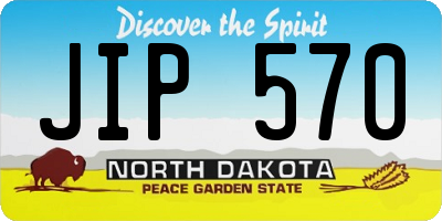 ND license plate JIP570