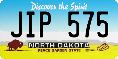 ND license plate JIP575