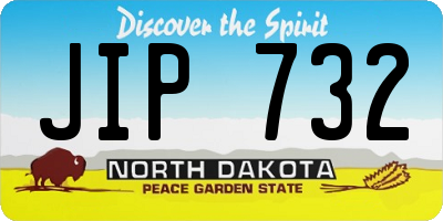 ND license plate JIP732