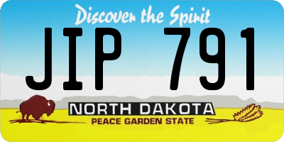 ND license plate JIP791