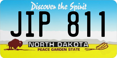 ND license plate JIP811