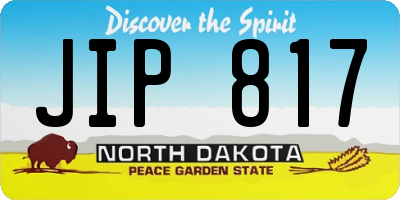 ND license plate JIP817