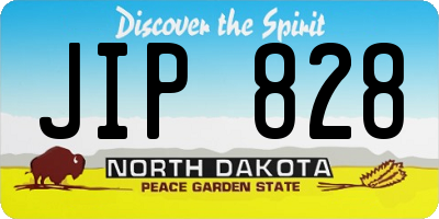 ND license plate JIP828
