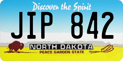 ND license plate JIP842