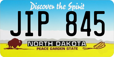 ND license plate JIP845