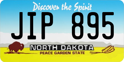 ND license plate JIP895