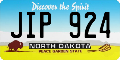 ND license plate JIP924