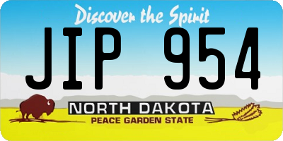 ND license plate JIP954