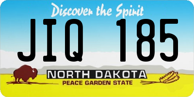 ND license plate JIQ185