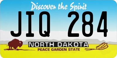 ND license plate JIQ284