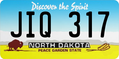 ND license plate JIQ317