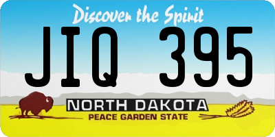 ND license plate JIQ395