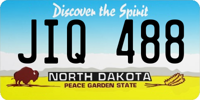 ND license plate JIQ488