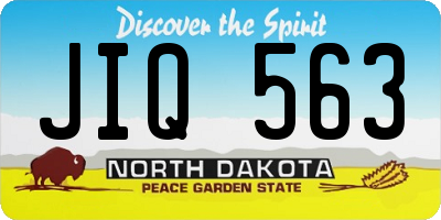 ND license plate JIQ563