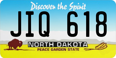 ND license plate JIQ618