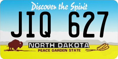 ND license plate JIQ627